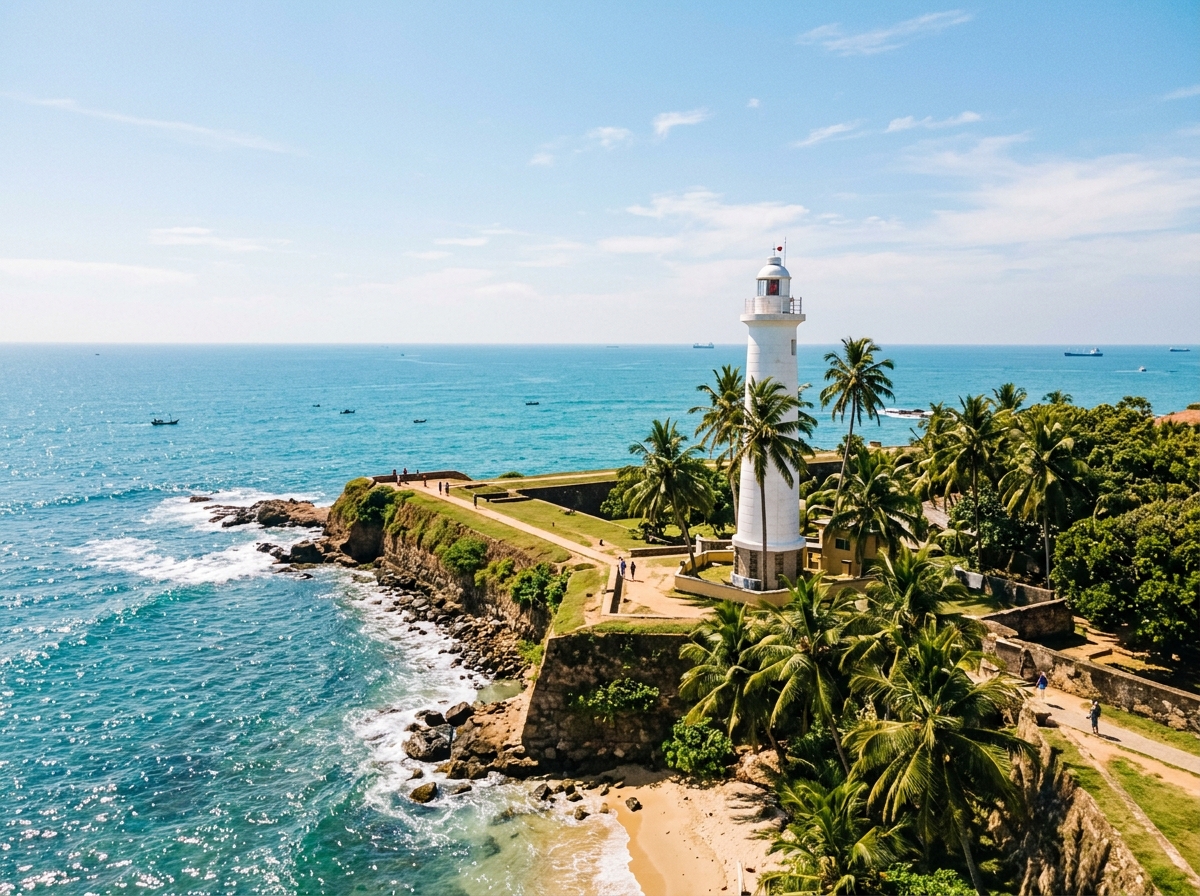 Colonial Galle Lighthouse Sri Lanka Beach